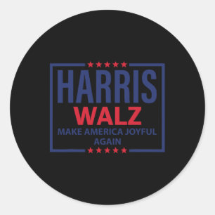 Adesivo Harris Tim Walz Waltz Torna a América alegre novam