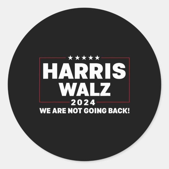 Adesivo Harris Tim WAlzheimer Waltz 2024 Não Vamos (Frente)