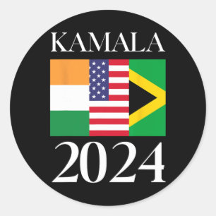 Adesivo Harris Vote em 2024 Bandeira jamaicana da Índia