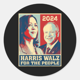 Adesivo Harris W 2024 Para Os Democratas Pessoas Vote Kama