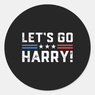 Adesivo Harris W 2024 Vamos Vai Harry Funny Harry B Políti