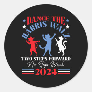 Adesivo Harris Waltz 2024 Cat Lady Dance 2 Passos em frent