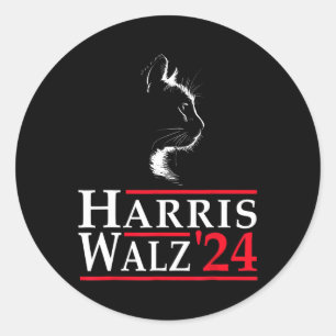 Adesivo Harris Waltz 2024 Eleição Kamala Harris Tim Waltz