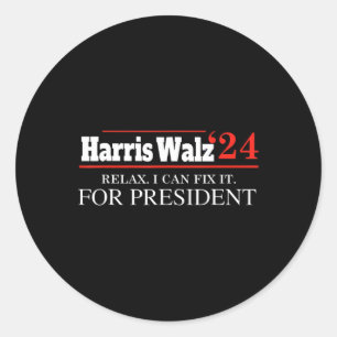 Adesivo Harris Waltz 2024 Eleição Kamala Harris Tim Waltz
