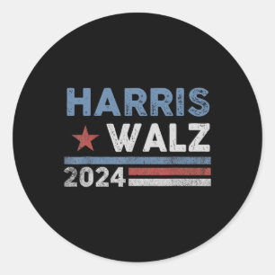 Adesivo Harris Waltz 2024 Eleição Kamala Harris Tim Waltz