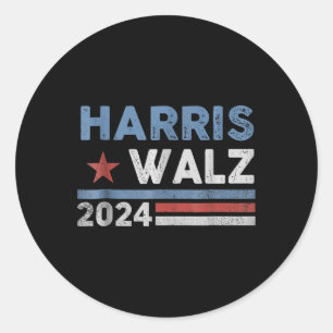 Adesivo Harris Waltz 2024 Eleição Kamala Harris Tim Waltz