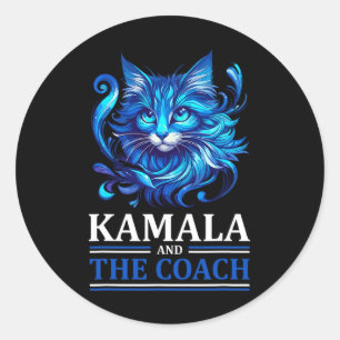 Adesivo Harris Waltz Cat Lady Harris Waltz 2024 Kamala Har