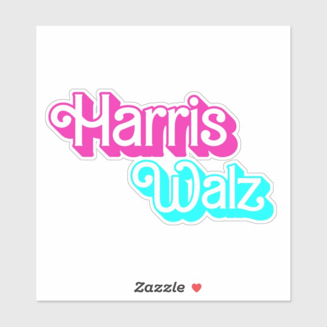 Adesivo Harris Walz (Folha)