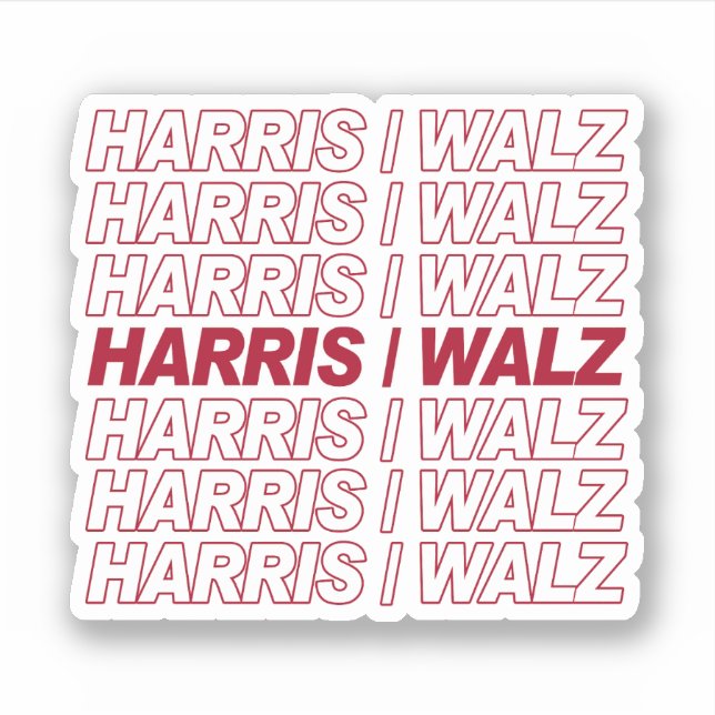 Adesivo Harris / Walz (Frente)