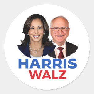 Adesivo Harris Walz 2024