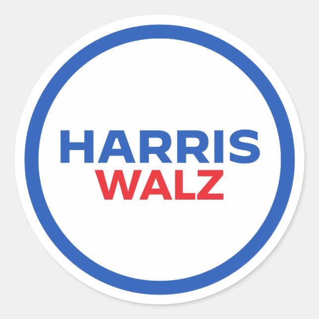 Adesivo Harris Walz 2024 (Frente)