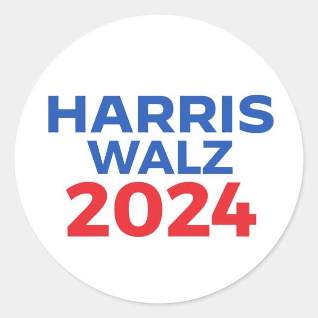 Adesivo Harris Walz 2024 (Frente)