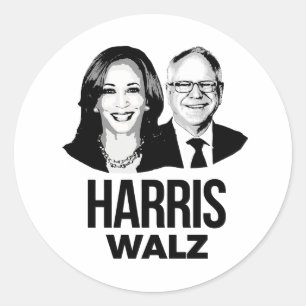 Adesivo Harris Walz 2024