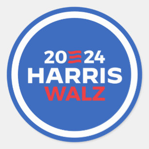 Adesivo Harris Walz 2024