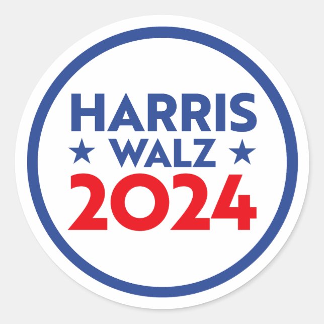 Adesivo Harris Walz 2024 (Frente)