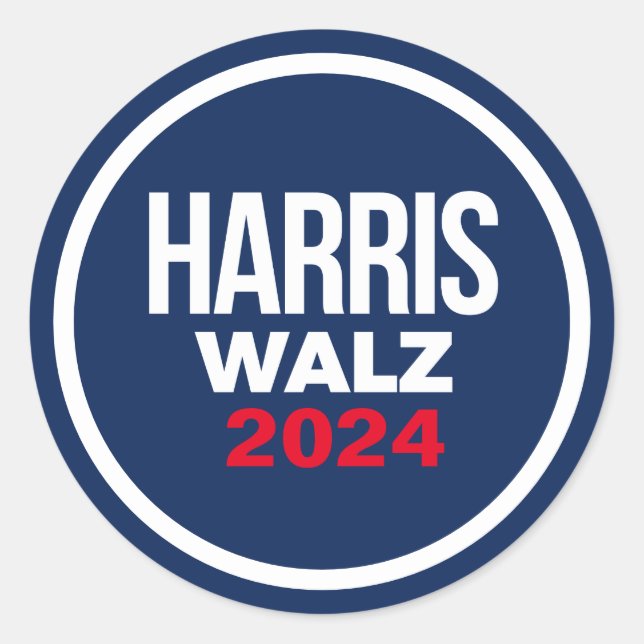 Adesivo Harris Walz 2024 (Frente)