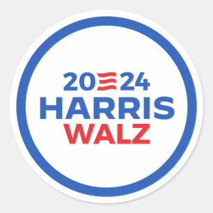 Adesivo Harris Walz 2024