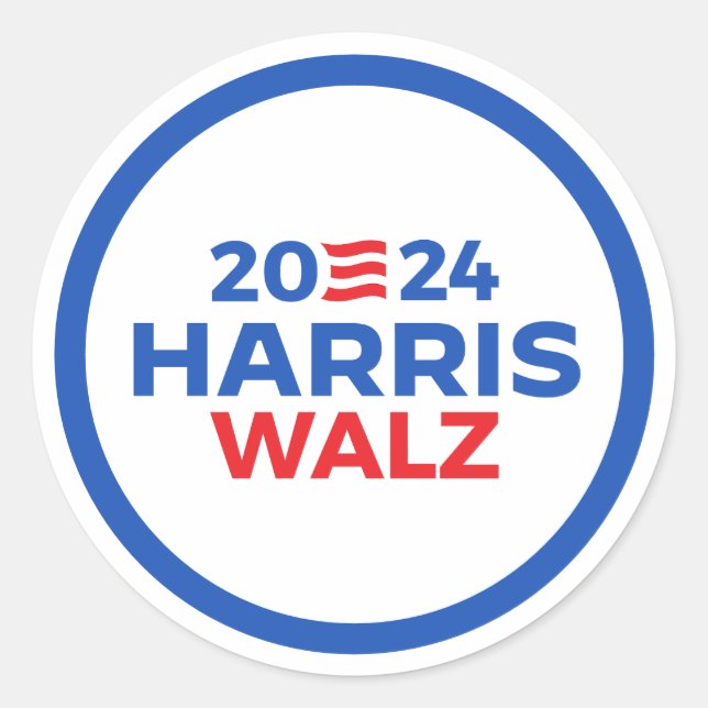 Adesivo Harris Walz 2024 (Frente)