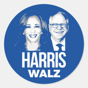 Adesivo Harris Walz 2024