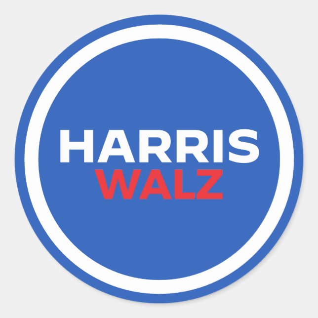 Adesivo Harris Walz 2024 (Frente)