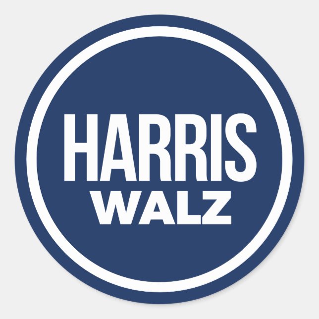 Adesivo Harris Walz 2024 (Frente)