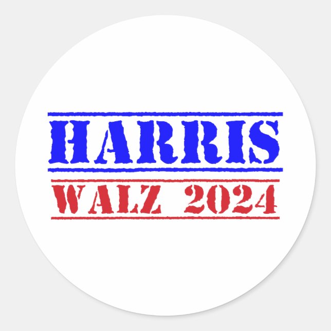 Adesivo Harris Walz 2024 (Frente)