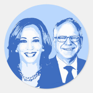 Adesivo Harris Walz 2024