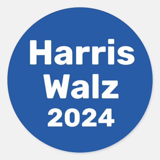 Adesivo Harris / Walz 2024 Campanha Presidencial (Frente)