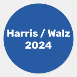Adesivo Harris / Walz 2024 Campanha Presidencial