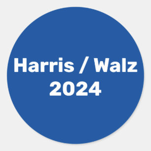 Adesivo Harris / Walz 2024 Campanha Presidencial