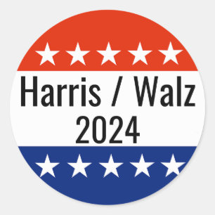 Adesivo Harris Walz 2024 Eleição
