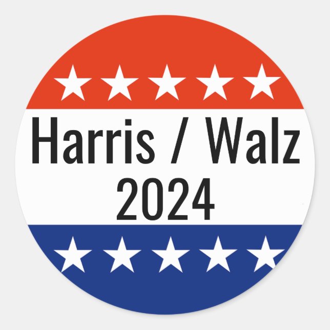 Adesivo Harris Walz 2024 Eleição (Frente)