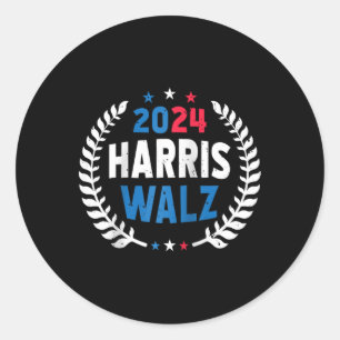 Adesivo Harris Walz 2024 Eleição Kamala Harris Tim Waltz