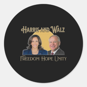 Adesivo Harris Walz 2024 Kamala E Tim Presidente E Vp