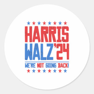 Adesivo HARRIS WALZ 2024 - Não vamos voltar