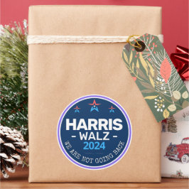 Adesivo Harris Walz 2024 Não vamos voltar