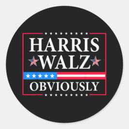 Adesivo Harris Walz 2024 Obviamente | Tim Walz