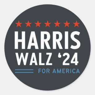 Adesivo Harris Walz 2024 Para A América