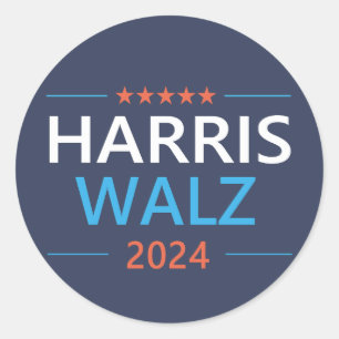 Adesivo Harris Walz 2024 para Presidente