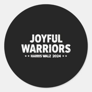 Adesivo Harris Walz Joyful Warriors Kamala Harris Tim Walz
