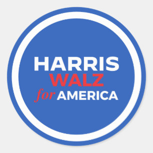 Adesivo Harris Walz para a América 2024