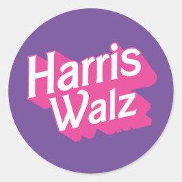 Adesivo Harris Walz Pink