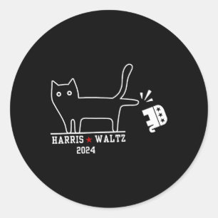 Adesivo Harris Wheimer 2024 Engraçado Eleição De Gato Kama