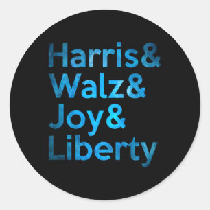 Adesivo Harris Wheimer Joy Liberty - Harris Waltz 2024 Ret