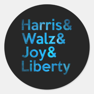 Adesivo Harris Wheimer Joy Liberty - Harris Waltz 2024 Ret
