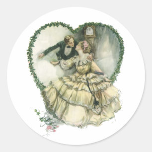 Adesivo Harrison Fisher Vintage, Noiva e Noivo de Natal