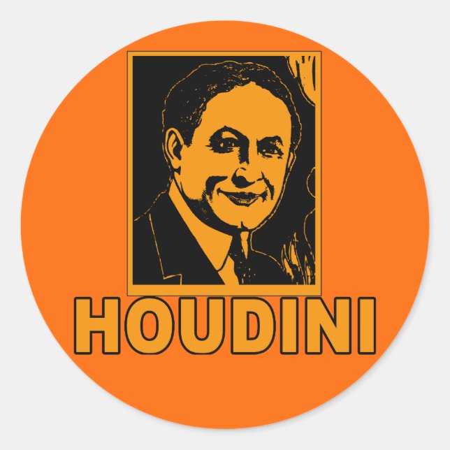 Adesivo Harry Houdini Poster camisas, Mugs, presentes (Frente)