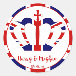 Adesivo Harry & Meghan Crown | Celebração Real De Casament