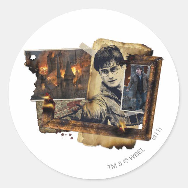Adesivo Harry Potter Collage 7 (Frente)