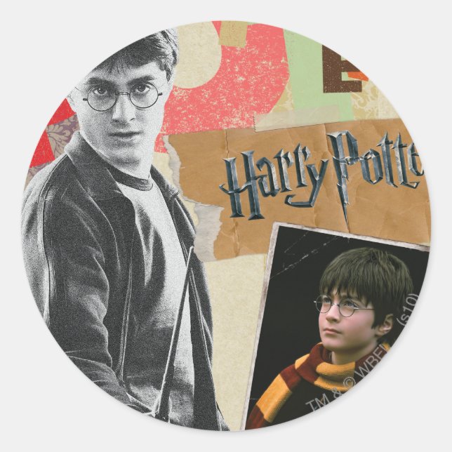 Adesivo Harry Potter, então e agora (Frente)